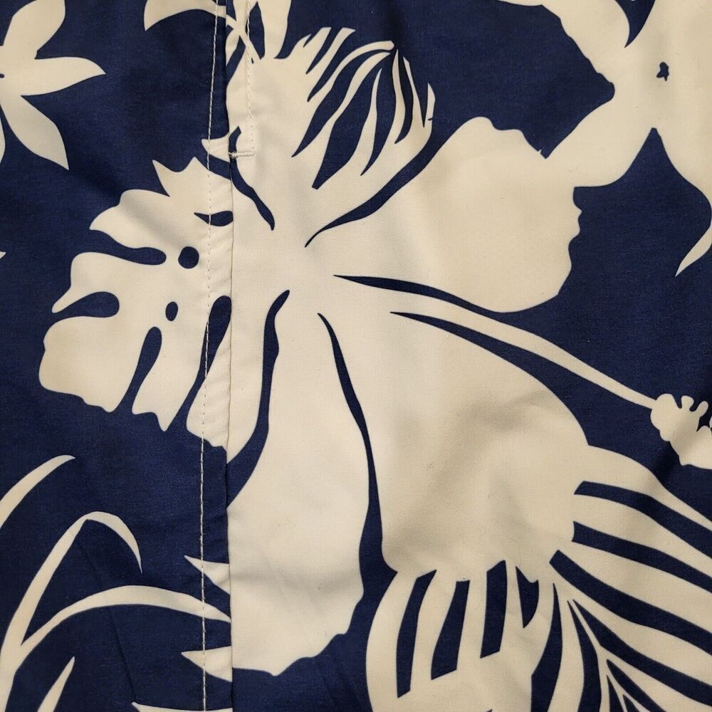 Sonoma Goods for Life Men's Large Swim Trunks Hawaiian Blue White Faux Fly Beach - Picture 7 of 14